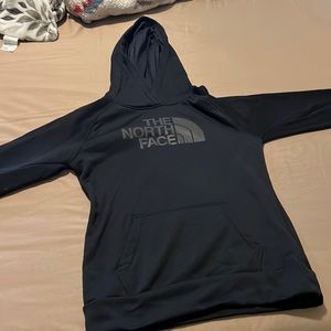 ball black north face hoodie